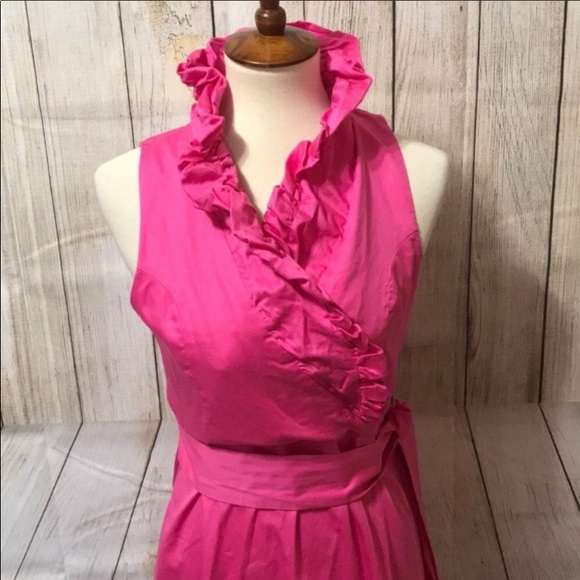 Faux wrap dress with ruffle detailing - Picture 2 of 5